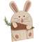 Wooden Layered Bunny with Carrot Easel