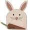 Wooden Layered Bunny Head with Spring Carrot Easel #37789