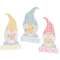 2pc Set Spring Blessings Block with Flower Chunky Gnome, 3 Asstd.