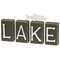 4 Set, "Lake" Word Blocks