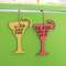 Margarita Words Wooden Ornament, 2 Asstd.