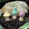 3/Set, Wooden Mushrooms