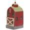 Antiqued Red Barn Wooden Sitter