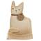 Stuffed Primitive Sitting White Kitty #CS38901