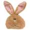 Fuzzy Tan Bunny Head Doll