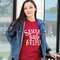 Santa's Little Helper T-Shirt, Cardinal Red L148;