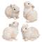 White Resin Bunny, 4 Asstd.