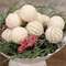 Natural Striped Rag Balls, 12/Set 17009;