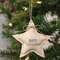 Merry Christmas Natural Star Ornament 17021;