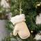 Natural Christmas Mitten Ornament 17071;