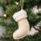 Natural Christmas Stocking Ornament 17072