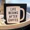 Life Begins After Coffee Square Block