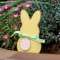 Yellow Peep Bunny Sitter w/Easter Egg Ribbon #37633