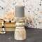 Distressed White Wood Pillar, 6", 60408;
