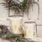 Cutout Butterfly White Metal Buckets, 2/Set 70144;