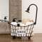 Black Metal Bathtub & Shower Head Basket 70145;