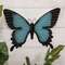 Blue Butterfly Metal Wall Decor 70147;