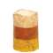 Grungy Candy Corn Timer Pillar, 4"