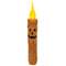 Grungy Jack O Lantern Flicker Timer Taper
