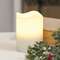 White Glitter Timer Pillar, 3"x4" 85118;