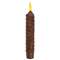 Burnt Mustard Vintage Twist Flicker Flame Timer Taper, 6.25"