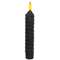 Black Vintage Twist Flicker Flame Timer Taper, 6.25"
