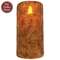 Burnt Ivory Real Motion Timer Pillar, 6"