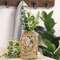 Small Glass Vase with Rope Net