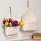 2/Set, White Chipwood Hanging Baskets