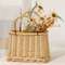 Natural Willow Tapered Basket w/Handles HAC2413;