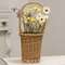 Natural Willow Flower Basket w/Handle HAC2414;