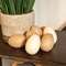 Natural & Ivory Burlap Eggs, 9/Set SR16631;