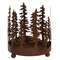 18068 Rusty Winter Forest Pillar Holder;