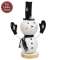 Glittered Roly Poly Top Hat Snowman on Base #37866
