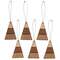 6 Set, Wooden Candy Corn Ornaments;