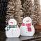 Red & Green Scarf Wooden Snowman Sitters, 2/Set 37947;