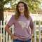 Butterfly Floral T-Shirt, Heather Orchid L159XXL;