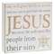 He Will Save His People Box Sign
