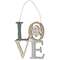Silent Night Plaid Love Ornament