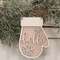Glittered Hello Mitten Snowflake Mitten Ornament 38110;