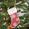 Glittered Wooden Snowflake Stocking Ornament 38116;