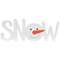 Snowman Face "Snow" Cutout Word Hanger
