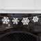 White Glittered Snowflake Garland 38143;