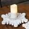 White Wooden Snowflake Riser, 12.5" 38145;