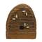 38189 Distressed Wooden Bee Skep