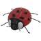 38190 Distressed Wooden Lady Bug w/Wire Legs