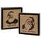 Stamped Burlap Santa Box Sign, 2 Asstd.
