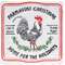 Farmhouse Christmas Rooster Distressed Metal Sign