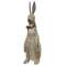 Antiqued Wooden Bunny;