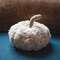 Ivory Sherpa Pumpkin w/Jute Stem, Medium CS38994